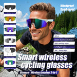 QY-Pro2 bluetooth 5.4 Smart Cycling Glasses with AI Voice Assistant UV Protection Windproof Sandproof 360° Surround Sound for Outdoor Sports