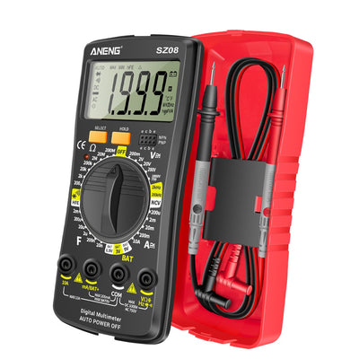 LinkMejor SZ08 Ultra-thin Split LCD Digital Multimeter Tester with  Stowable Test Pen AC/DC 220V Professional Multimetro Auto Voltmeter Resistance Tester Tool
