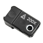 200x Mobile Phone Microscope with LED Light Macro Lens Manual Focus CPL Filter High Magnification Portable for Smartphone Camera