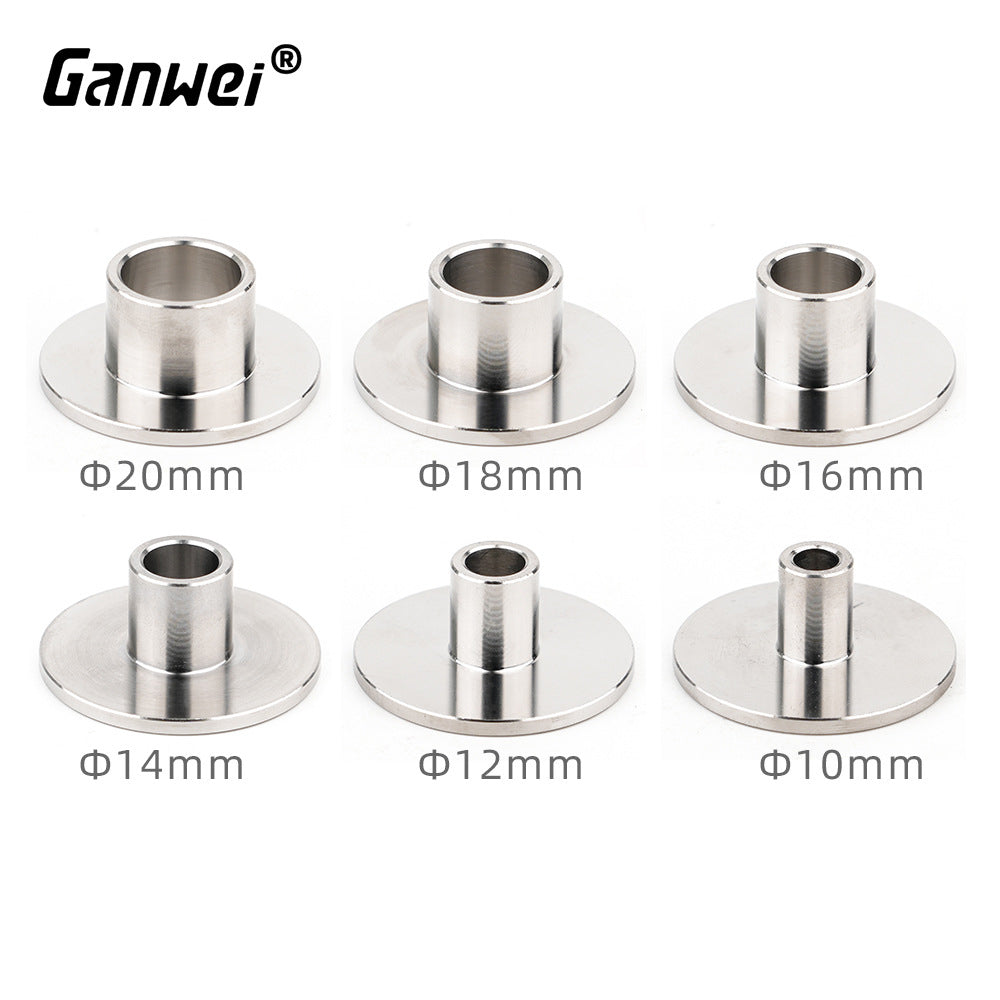 Ganwei Router Template Guide Stainless Steel Edge Guide Compatible with Milling Cutters High Precision Corrosion Resistant Polished Surface for Woodworking and CNC Machines