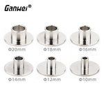 Ganwei Router Template Guide Stainless Steel Edge Guide Compatible with Milling Cutters High Precision Corrosion Resistant Polished Surface for Woodworking and CNC Machines