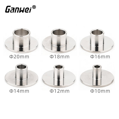 Ganwei Router Template Guide Stainless Steel Edge Guide Compatible with Milling Cutters High Precision Corrosion Resistant Polished Surface for Woodworking and CNC Machines