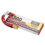 LinkMejor Power 7.4V 3300mAh 100C 2S Lipo Battery XT60 Plug for RC Racing Drone
