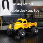 TRASPED HG4-194 HG4-197 RTR 1/64 2.4G RWD Mini Alloy RC Car Off-Road Truck LED Light Three Speed Support App Remote Control Vehicles Models Pocket Toys Desktop Collection Gift For Boys
