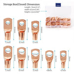 60pcs Wire Lug Copper Ring SC6-25 Copper Connectors Bare Cable Electric Crimp Terminal Connector Kit