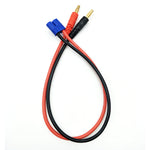 4.0mm Banana Male Plug to EC2 EC3 EC5 Male Connector Lipo Battery Balance Charging Cable 30cm Silicone Wire Charger Cable Adapter for B6 Charger RC Helicopter Vehicle Toys