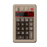 8Bitdo Retro18 18 Keys Mechanical Numeric Keypad Tri-mode Calculator Retro Mechanical Keyboard Hot Swappable Top Structure Kailh Box White Switches V2 NKRO LED Display for PC Laptop Computer Android