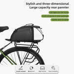 LinkMejor 4L Bicycle Pannier Bag Multi-Purpose Wear-resistant Bike Rear Rack Bag Night Reflective Cycling Camel Bag for MTB