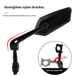 LinkMejor 1 Pair Bicycle Rearview Mirror 360° Rotation Anti-glare HD Wide Range Bike Handlebar Reflector Mirror for MTB Motorcycle E-bike