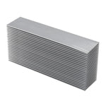 Dense Teeth Heat Sink 69*37*150mm Aluminum Heat Sink LED Heat Sink Aluminum Block Compact Teeth 24 Fin Radiator for IC Module PC Computer LED PCB