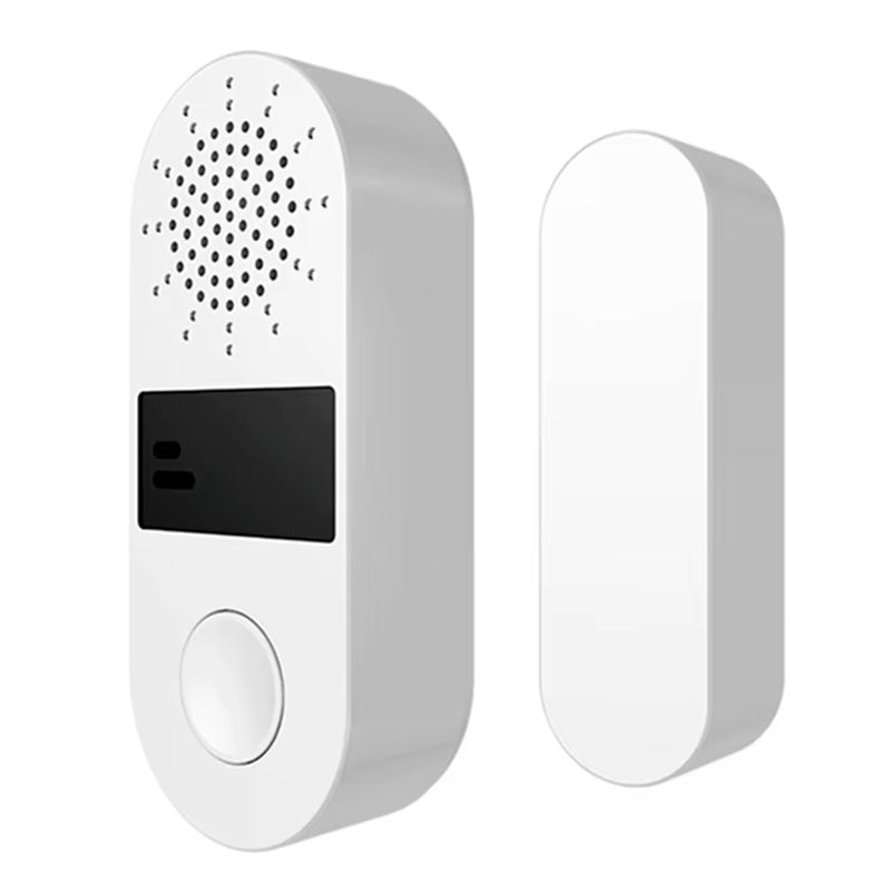 Tuya WiFi/Zigbee Door Window Sensor 130DB Sound Light Alarm Wireless Door Detector SmartLife APP Voice Control with Alexa Google Assistant