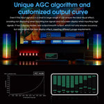 AK1016 Music Spectrum Dual-Power Port Multi-Band LED Display Adjustable Audio Spectrum Analyzer with 3.5mm AUX Input