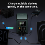 KUULAA 230W 222Wh 60000mAh Power Bank with Adjustable LED Light External Battery Power Station with 3 Inputs and 4 Outputs Fast Charging for iPhone 16 16 Pro 15 14 13 Pro Max for HUAWEI Pura 80 Ulta for SAMSUNG for Tablet for Speaker for Camera