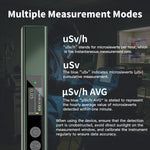 Geiger Counter Nuclear Radiation Dosimeter Portable Meter For X-Ray Gamma Beta Rays Rechargeable With High-Definition Display