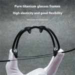 Titanium Frame Reading Glasses for Men Women Fashion Simple Flexible Lightweight Comfy Eyeglasses