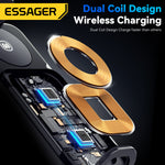 LinkMejor X01 15W Car Wireless Charger Air Outlet Dual Coil Mount Stand One-Click Switch Fast Charging for iPhone 16 15 14 13 Pro Max for Huawei Mate XT for SAMSUNG XIAOMI