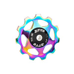 LinkMejor 11T MTB Road Bicycle Rear Derailleur Jockеy Wheel Aluminum Alloy CNC Bearing Pulley Bike Guide Roller Idler 4mm 5mm 6mm