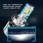 X60-Series LED Headlight Bulbs 120W 11000LM Super Bright 6500K Cool White High Low Beam Fog Light Conversion Kit
