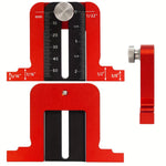 Aluminum Alloy Height Gauge Precision Measuring Tool Adjustable Depth Gauge for Table Saw Drill Press and Woodworking with Dual Metric and Imperial Scales Laser Etched Clear Markings