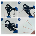 Wire Rolling Plier High Carbon Steel 9 Pin Jewelry Beading Tool for Copper Metal DIY Coiling Rings Earrings Bracelet Craft