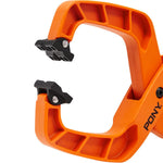 Pony Jorgensen Hand Clamp 2Inch 4Inch Sturdy Steel Spring Plastic One-Handed Operation Non-Marring Jaws Secure Clamping