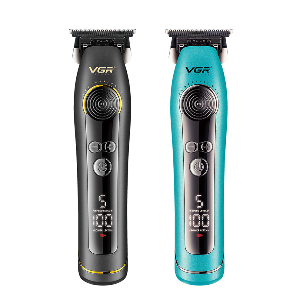 LinkMejor V299 Professional Hair Trimmer 2000mAh Lithium Battery Ceramic Blade USB Rechargeable 5 Speed Level LED Display Electric Hair Clipper for Men