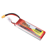 LinkMejor Power 11.1V 2600mAh 100C 3S LiPo Battery XT60 Plug for RC Drone