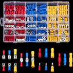 480/300/280Pcs Assorted Spade Terminals Insulated Cable Connector Electrical Wire Crimp Butt Ring Fork Set Ring Lugs Rolled Kit