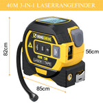 3 In 1 40M/60M Laser Tape Measure Rangefinder 5m Tape Ruler Infrared High-precision Intelligent Electronic Ruler Building Distance Meter