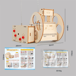 Wooden Remote Controlled Balancing Robot Model Assembly Kit DIY Children's Science Experiment Education Puzzle Toy Student Technology Small Production