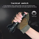 Wurkkos TD01C 21700 Rechargeable Tactical Flashlight LED USB-C 1600Lm Torch PMMA Lens Throw 927M IPX8 Waterproof EDC Tail Switch