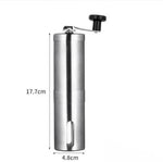 Portable Stainless Steel Manual Coffee Grinder Ceramic Grinding Core Adjustable Grinding Coarseness Hand Crank Coffee Machine