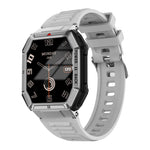 DT108 1.96inch HD Screen GPS Track AI Voice Assistant bluetooth Call Heart Rate Blood Oxygen Monitor Sleep Monitoring Electrocardiogram Function Multi-sport Modes Music Playback IP68 Waterproof Smart Watch