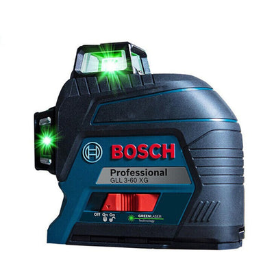 GLL3-60XG 3D Green Laser Level 12 Lines Auto-Leveling 30m Range IP54 High Accuracy Construction Tool English version