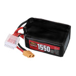 LinkMejor Power 22.2V 1550mAh 150C 6S LiPo Battery XT60 Plug for RC Drone