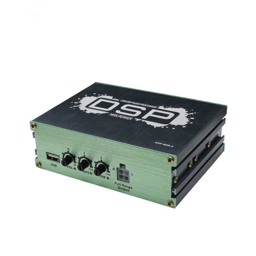 Car Amplifier Car Audio Processor USB 6RCA High Power Long Service Life Improved Sound Quality Mobile App Control 2 Power IC Frequency Modulation Unique Sound Effects Bass Treble Eq Zone