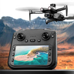 LinkMejor X28 PRO 230g GPS 5G WiFi FPV with 4.3inch LCD Screen Controller 1080P HD Dual Camera Servo Gimbal 360° Obstacle Avoidance Brushless Foldable RC Drone Quadcopter RTF