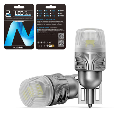 LinkMejor SL9 Series T10 DC9V-18V 400LM Car Signal Light Turn Signal Brake Light Reversing Light 2835 SMD Chips