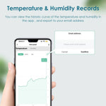 Smart WiFi Hygrometer Thermometer Sensor Indoor Temperature Humidity Monitor Works with Alexa Google Home High Accuracy Remote Control App Sync Time Display