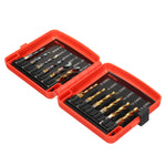 Drillpro 13pcs M3-M10 Metric Screw Thread Tap Drill Bits Set Hex Shank Drill Bit Screw Compound Tap Hand Tools with Joint Rod