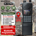 LinkMejor AR-152 PRO 10W GPS Walkie Talkie Long Range Bluetooth Programming 10W Tri-power Multi Band 12000mAh Tactical 1000CH Two Way Ham Radio