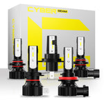 LinkMejor A900-C3 H4 / H7 / H11 / 9005 / 9006 Pair 50W Car LED Headlights 10000LM LED Bulbs 6500K White Light LED Headlamps IP68 Waterproof