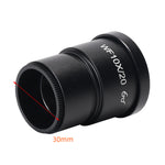 2Pcs HAYEAR Microscope Lens 10X Magnification 20/22mm Field View Laboratory Stereo Microscope Lens 30mm Interface High Eye Point Wide Angle Eyepiece Microscope Fittings