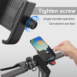 LinkMejor Phone Holder 4.7"-7.2" Adjustable Phone Clip Stand Shockproof Portable Bike Holder Phone Bracket for Bicycle Electric Scooter Motorcycle