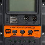 LinkMejor Display 12V/24V 10A/20A/30A Input Solar Charge Controller Auto Parameter Adjustable MPPT Solar Panel Regulator Purism