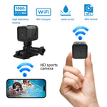 WiFi Waterproof 1080P HD Sports Small Camera Portable Motorcycle Bicycle Driving Recorder High-Definition Action Camera for Outdoor Activities