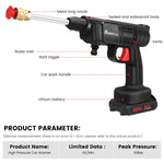 160W Car Washer Cleaner Car Washing Spray Cordless High Pressure Electric Water Sprayer Foam Machine for Makita 18V Battery