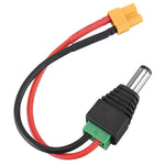 LinkMejor DC 5.5mm*2.5mm Female to Amass XT30/XT60 Female Connector Plug Cable for LinkMejor 6 in 1 PRO/ToolkitRC Charger