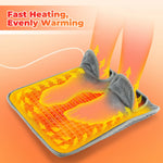 Electric Foot Heating Pad Washable Feet Warmer Heater Household Soft Plush Heat Blanket Foot Heat Mat Home Office Bedroom 9 Temperature Settings And 4 Time Settings