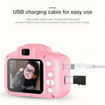 Children Camera X2 Waterproof 1080P HD Video Camera 2 Inch Display Kids Cartoon Cute Outdoor SLR Camera Toy